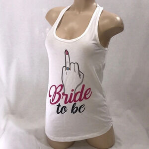 Spencer’s Size Medium Bride To Be Racer Tank Top . New Without Tags